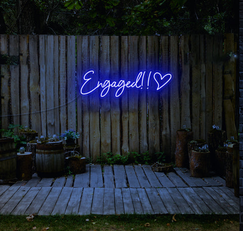 Engaged!! LED Neon Sign