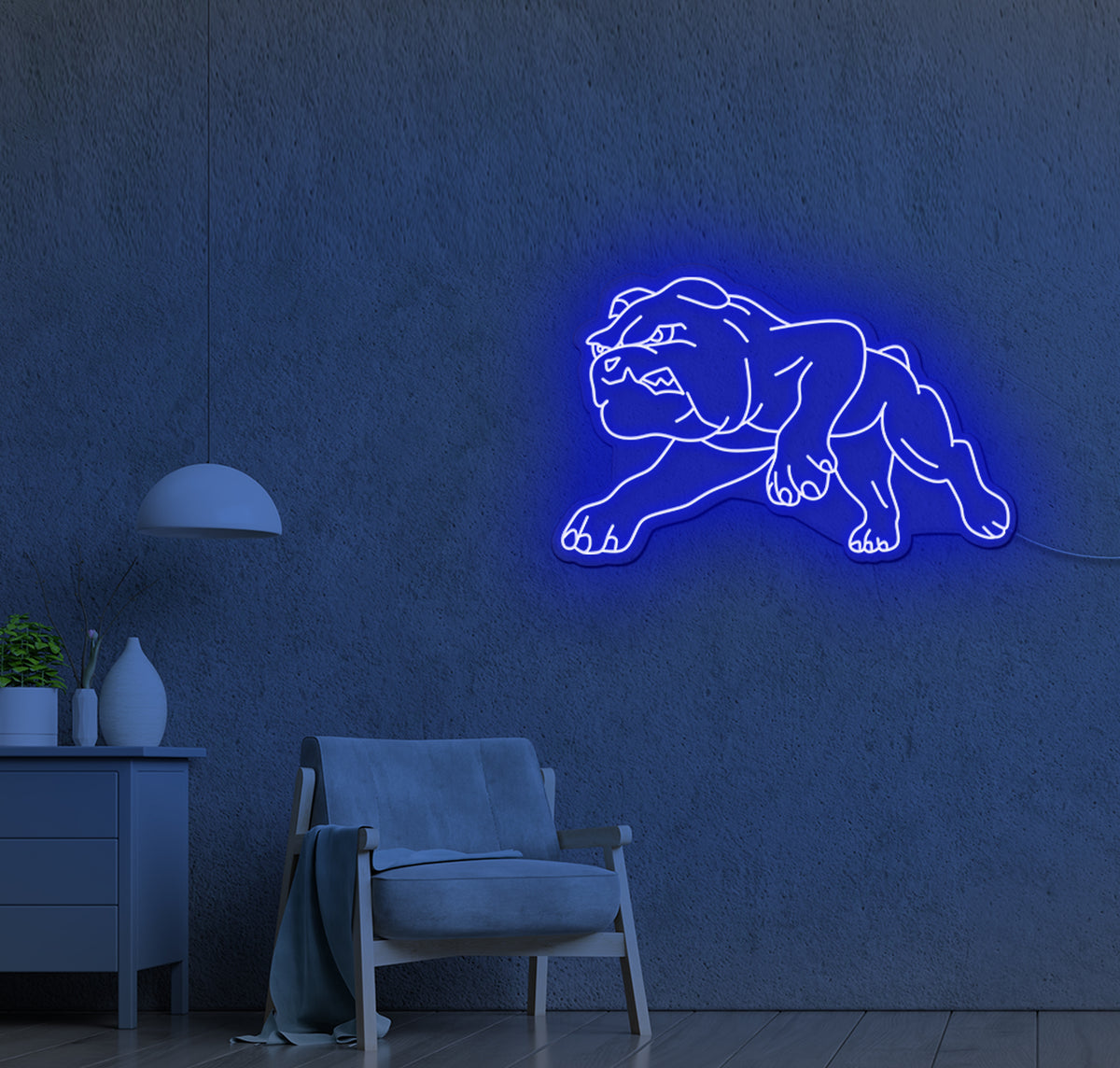 Bulldog LED Neon Sign