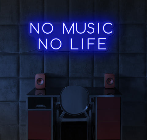 No Music No Life LED Neon Sign