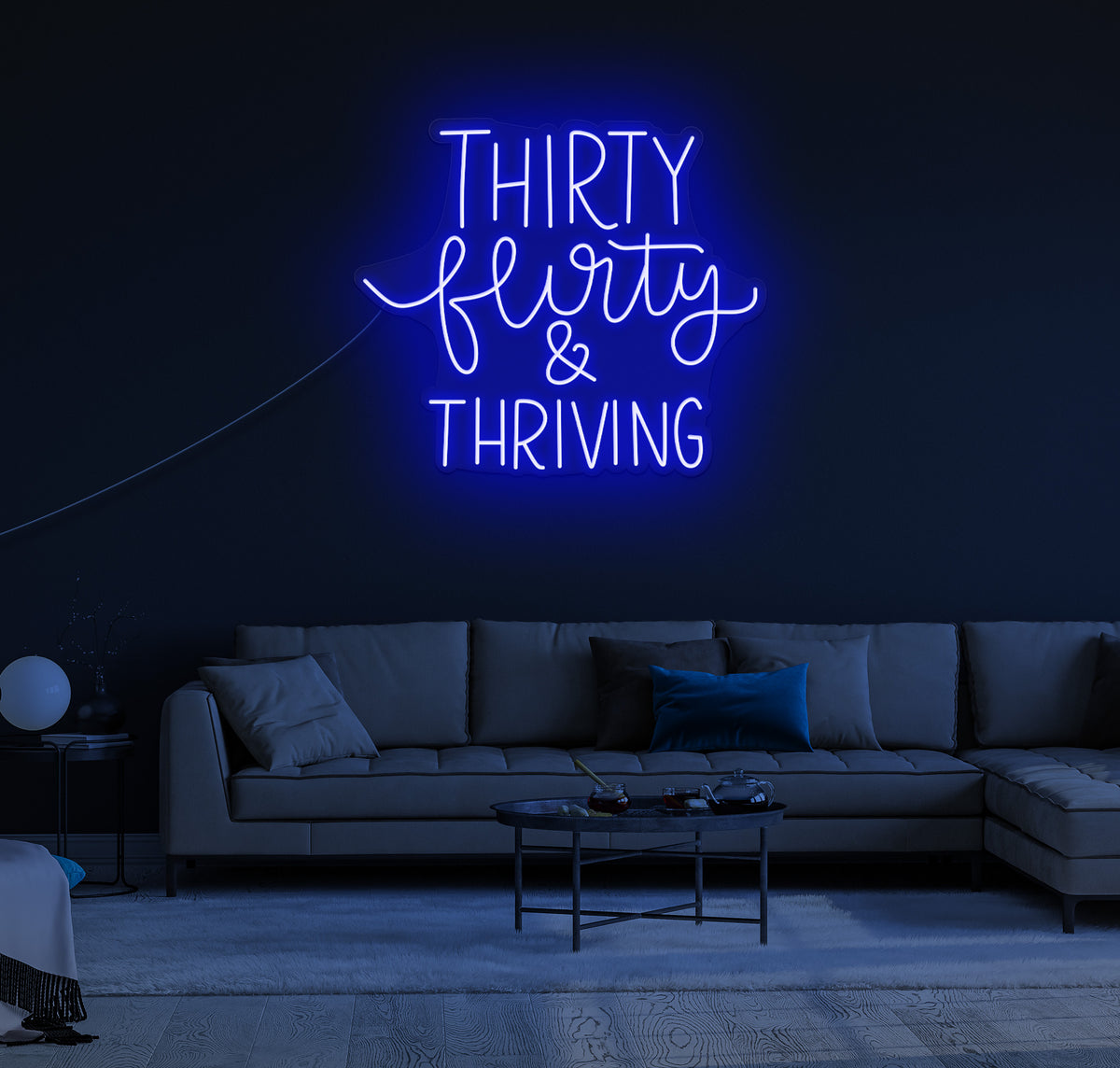 Thirty, Flirty & Thriving LED Neon Sign
