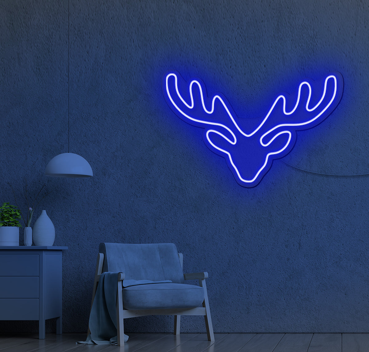 Reindeer Antlers LED Neon Sign