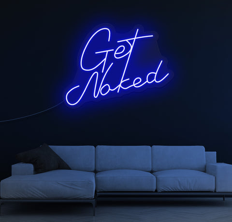 Get Naked LED Neon Sign