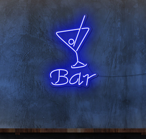Bar Martini Glass LED Neon Sign