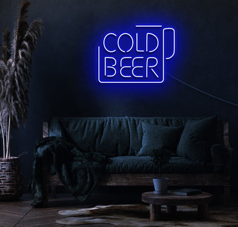Cold Beer LED Neon Sign