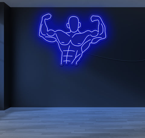 Strong Man LED Neon Sign