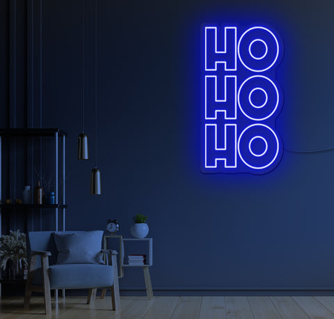 Ho Ho Ho Bold LED Neon Sign