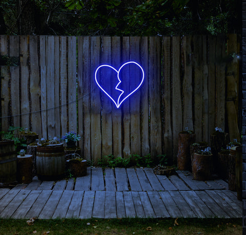 Broken Heart LED Neon Sign