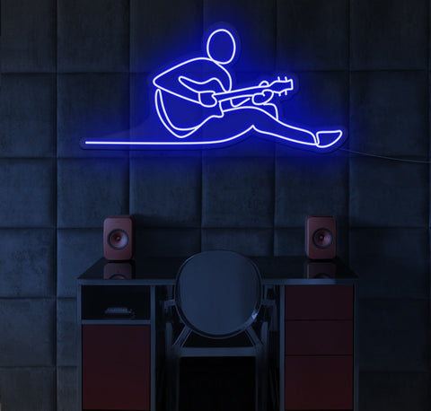Guitar Music LED Neon Sign
