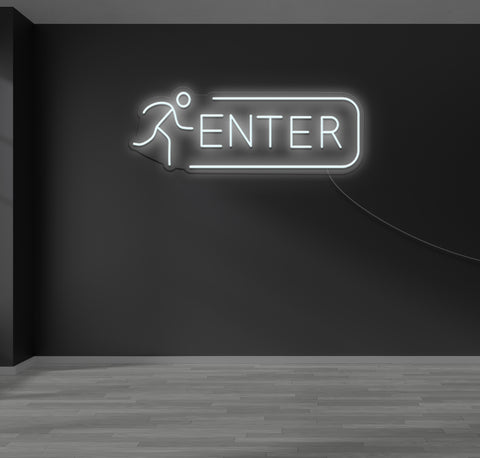 Enter Running Man LED Neon Sign
