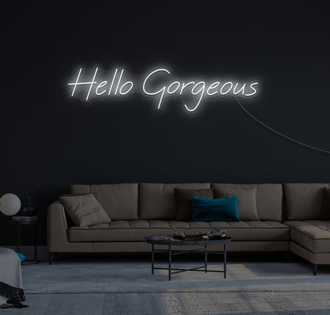 Hello Gorgeous LED Neon Sign