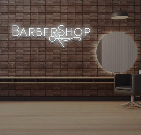 Simple Barbershop LED Neon Sign