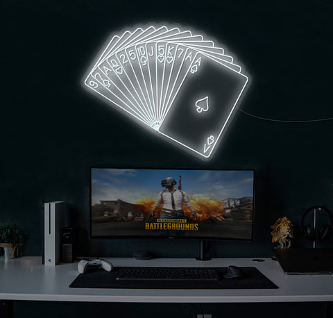 Card Deck LED Neon Sign