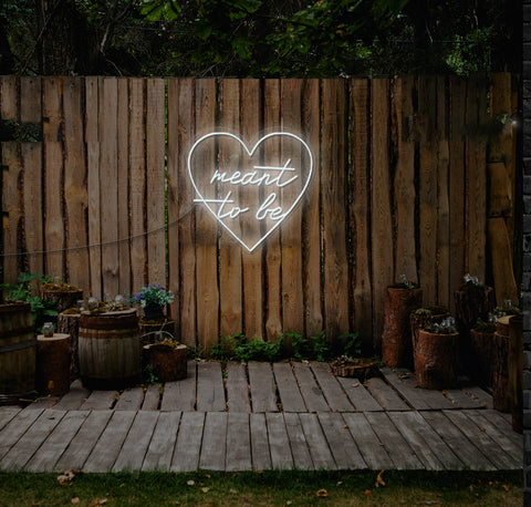Meant To Be (Heart) LED Neon Sign