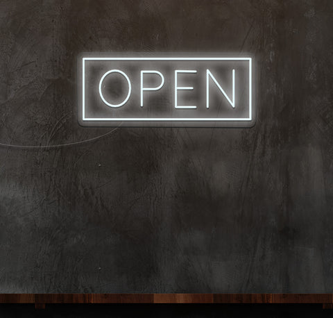 Open Sign Boxed LED Neon Sign