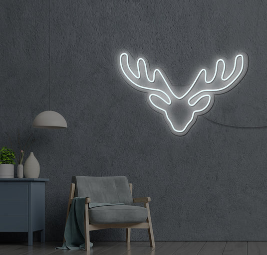 Reindeer Antlers LED Neon Sign