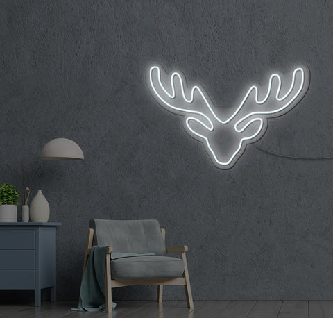 Reindeer Antlers LED Neon Sign