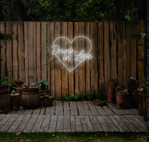 Drunk In Love Heart LED Neon Sign
