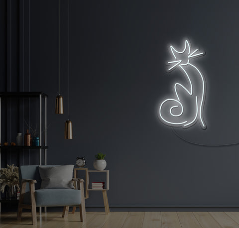 Kitty Cat LED Neon Sign