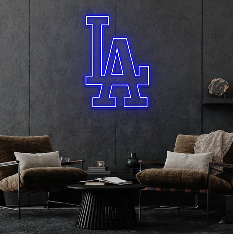Los Angeles D Baseball LED Neon Sign