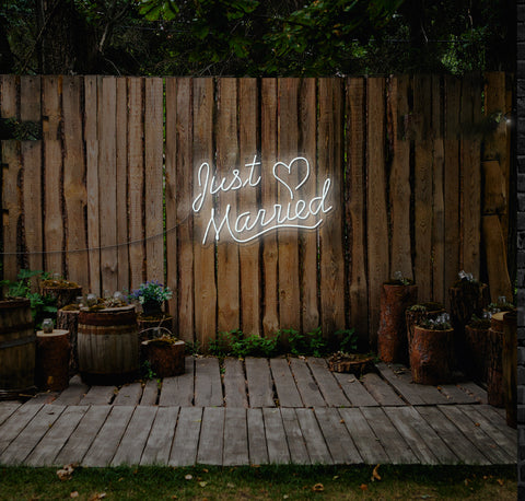 Just Married LED Neon Sign