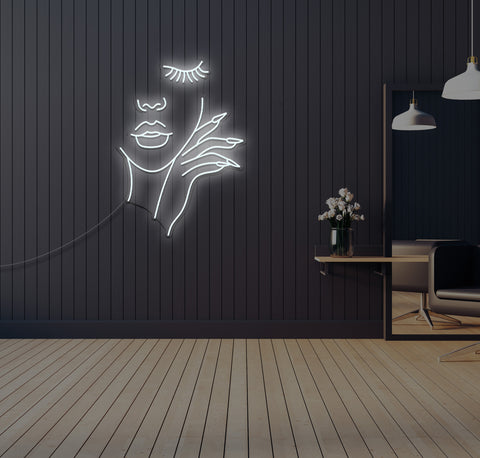 The Perfect Nails and Brows LED Neon Sign