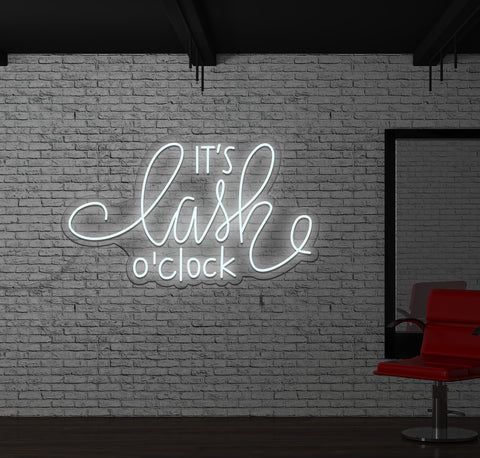 It's Lash O'Clock LED Neon Sign