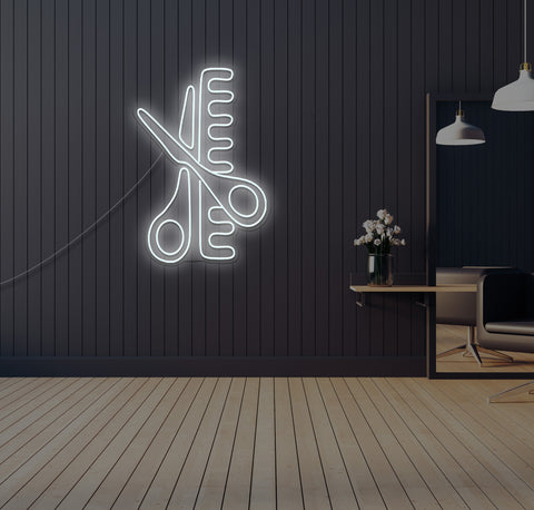 Scissors LED Neon Sign