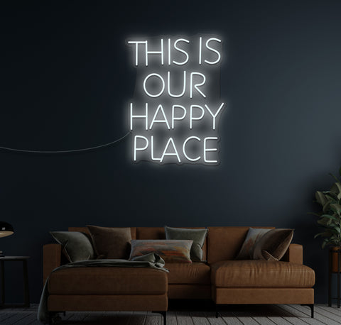 This is Our Happy Place LED Neon Sign