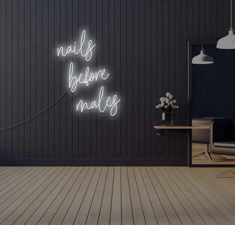 Nails Before Males LED Neon Sign