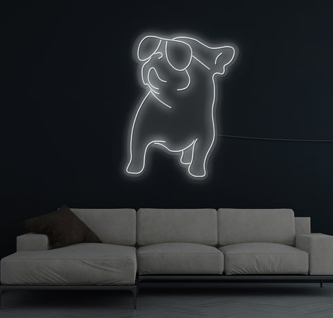 Cool Bulldog LED Neon Sign