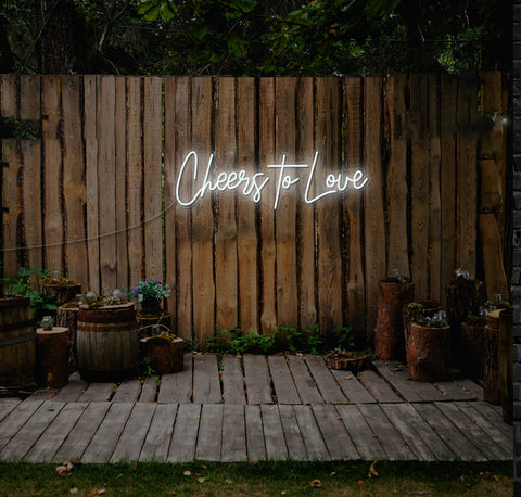Cheers To Love LED Neon Sign
