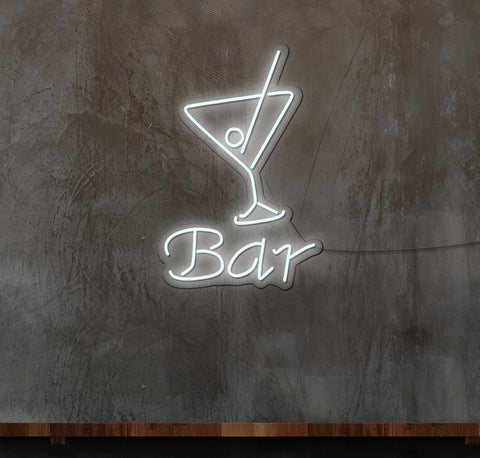 Bar Martini Glass LED Neon Sign