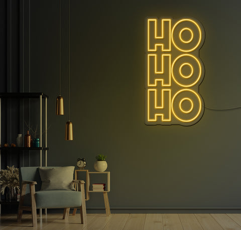 Ho Ho Ho Bold LED Neon Sign