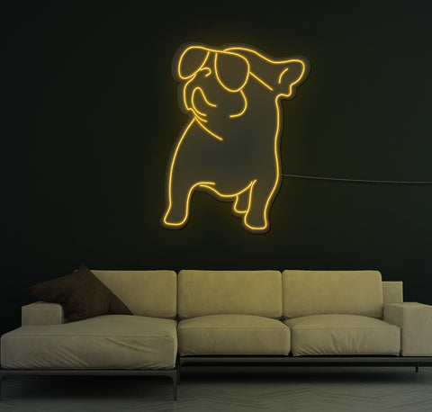 Cool Bulldog LED Neon Sign