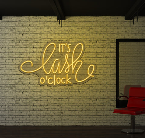 It's Lash O'Clock LED Neon Sign