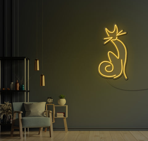 Kitty Cat LED Neon Sign