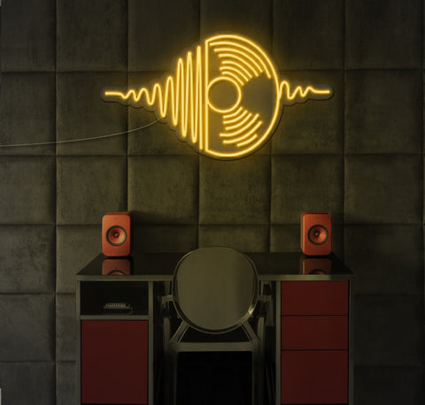 Spinning Vinyl LED Neon Sign