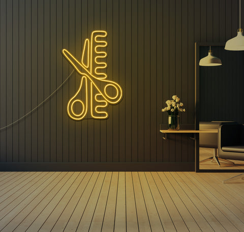 Scissors LED Neon Sign