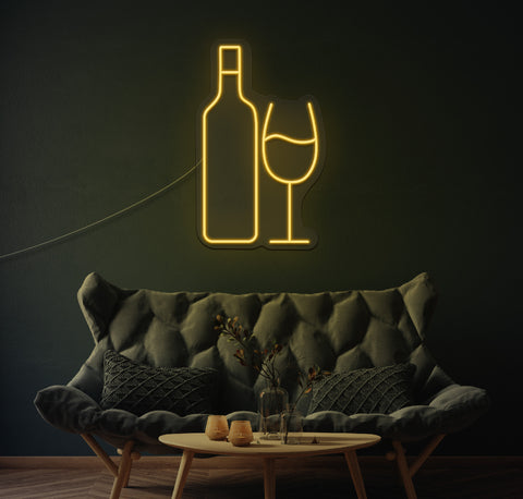Glass Half Full LED Neon Sign