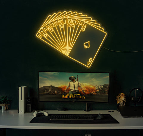 Card Deck LED Neon Sign