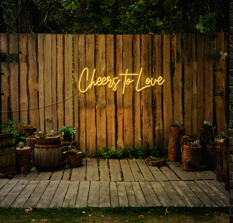 Cheers To Love LED Neon Sign