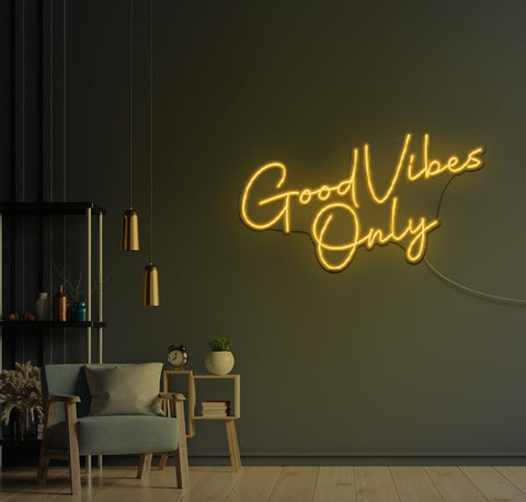 Good Vibes Only LED Neon Sign