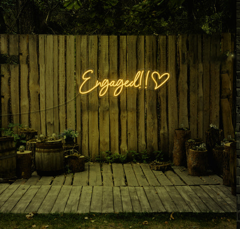 Engaged!! LED Neon Sign