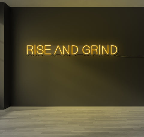 Rise and Grind LED Neon Sign
