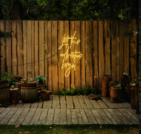 Let The Adventure Begin LED Neon Sign