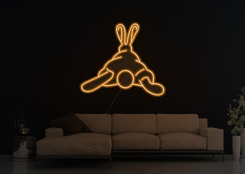 Squashy Bunny LED Neon Sign