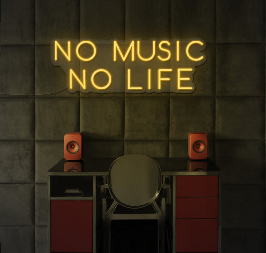 No Music No Life LED Neon Sign