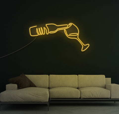 Fill My Glass LED Neon Sign