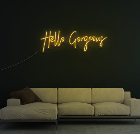 Hello Gorgeous LED Neon Sign