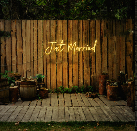 Just Married LED Neon Sign